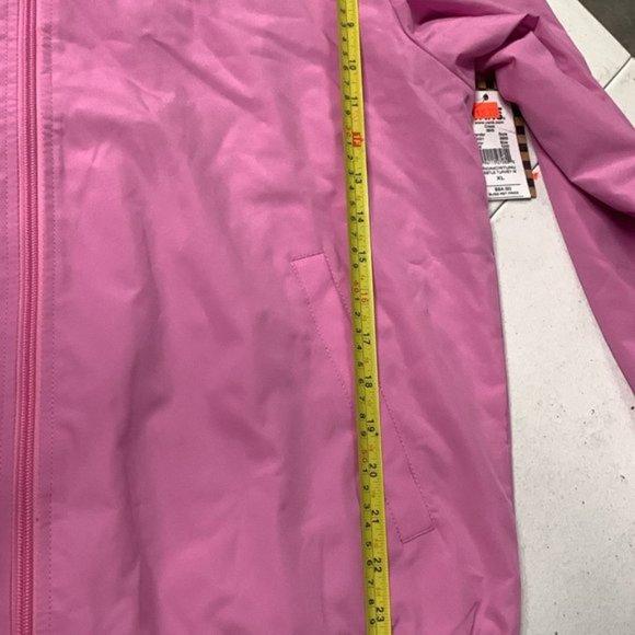 VANS Kastle Turvey Windbreaker Fuchsia Pink Women Zip Hooded Jacket VN0A4CWTUNU - Picture 4 of 13